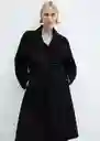 Abrigo Cuca Negro Talla 18 Mujer Mango