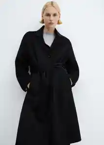 Abrigo Cuca Negro Talla 18 Mujer Mango