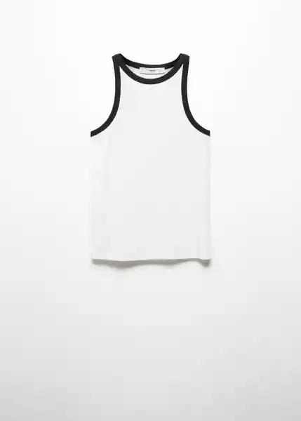 Top Tinic Blanco Talla S Mujer Mango