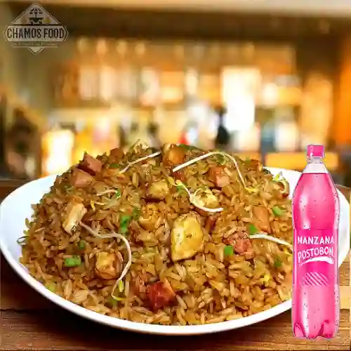 Combo Arroz Chino (3 Personas) + Postobón Manzana 1.5l
