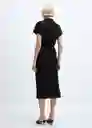 Vestido Adriana-W Negro Talla L Mujer Mango