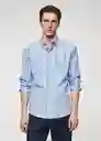 Camisa Esen Azul Talla XS Hombre Mango