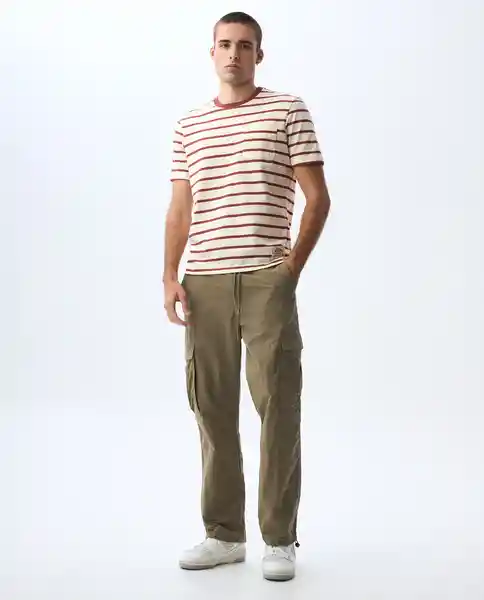 Camiseta Hombre Rojo Talla M 841G008_ROJ191934 Americanino
