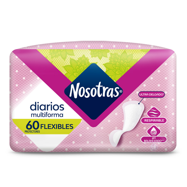 Nosotras Protectores Diarios Flexibles 60 und