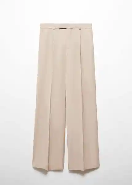 Pantalón Maura Beige Talla 46 Mujer Mango