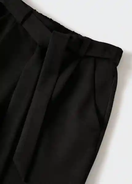 Pantalón Huelva Negro Talla 12 Niñas Mango