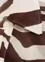 Camisa Koni Crudo Talla M Mujer Mango