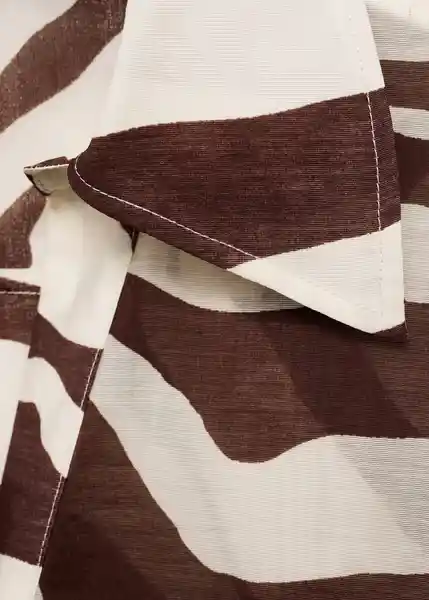Camisa Koni Crudo Talla M Mujer Mango