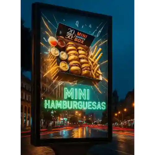 Mini Hamburguesas 10 Unidades