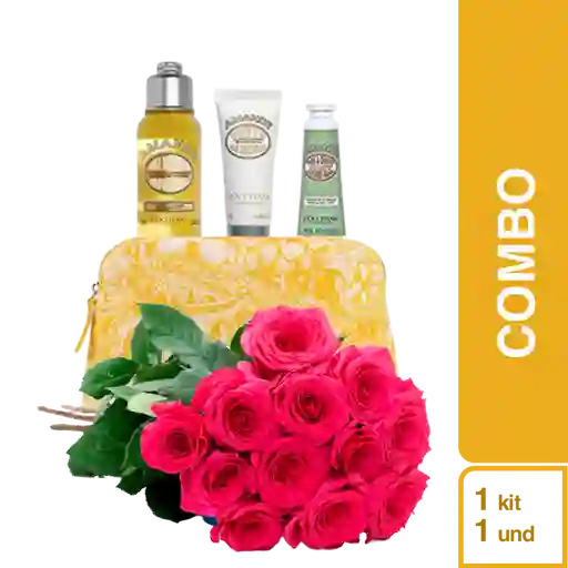 Combo Rosas Rosadas Premium + Kit Almendras Para Mamá