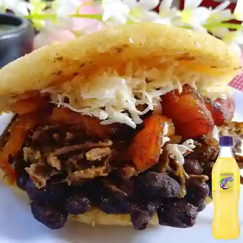 Combo Arepa Pabellón + Quatro 400ml