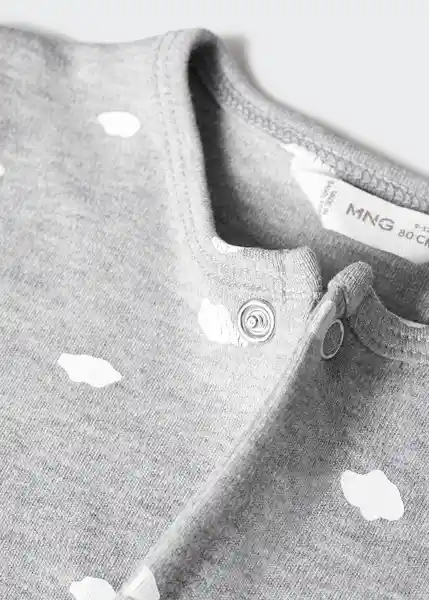 Pijama Cloud Gris Medio Vigore Talla 66 Niños Mango