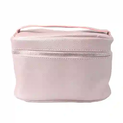 Miniso Cosmetiquera Rectangular Nacarada Rosa