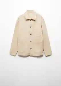 Sobrecamisa Over 3 Beige Talla 19 Teen Niños Mango