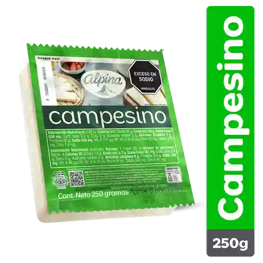 Alpina Queso Campesino Bloque 250 g