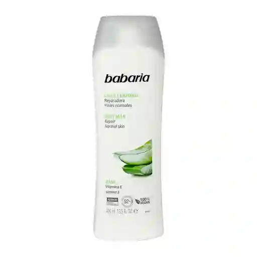 Babaria Leche Corporal Reparadora Piel Normal Aloe y Vitamina E