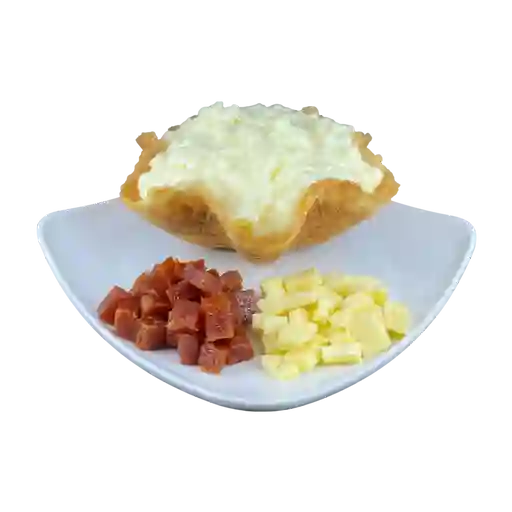 Arroz con leche bocadillo-queso