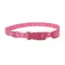 Collar Ajustable Perro Coastal Styles Polka Rosado Large