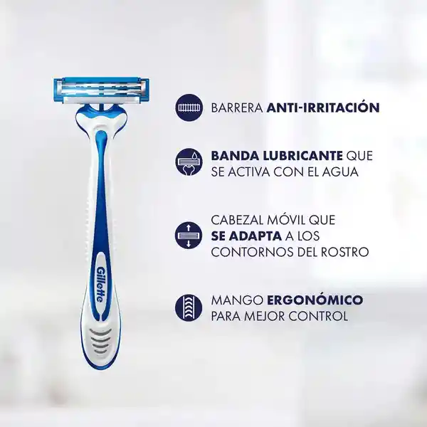 Gillette Derma Protección Cuchilla de Afeitar Para Hombre