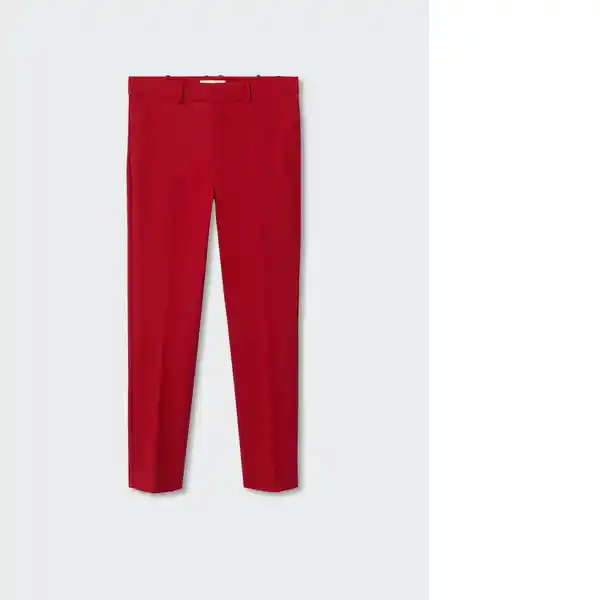 Pantalón Cofi Rojo Talla 34 Mujer Mango