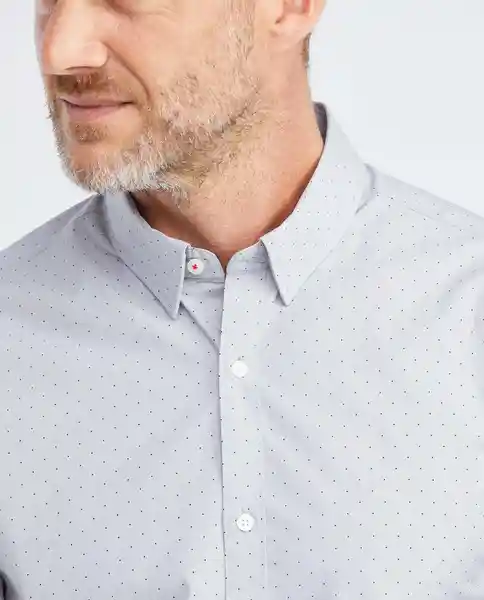 Camisa Fill & Fill Gris Estaño Medio Talla S Hombre Chevignon