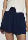 Short Milos Tejano Oscuro Talla L Mujer Mango