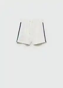 Short Evert Off White Talla 12 Niñas Mango