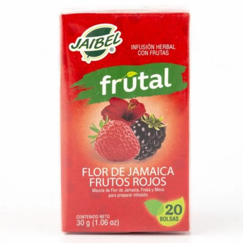 Jaibel Infusión Frutal Sabor a Flor de Jamaica y Frutos Rojos 30 g