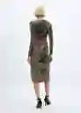 Vestido Xmarti Khaki Talla XS Mujer Mango