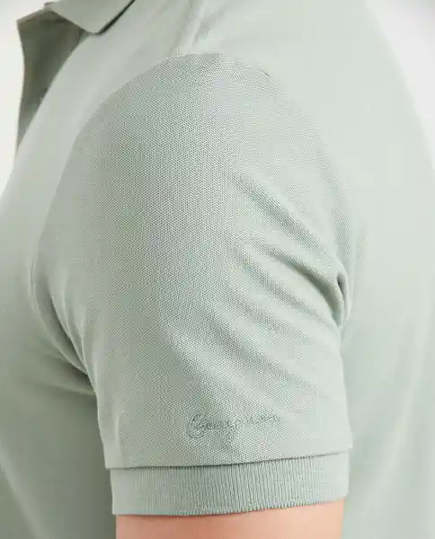 Camiseta Polo Clasic Verde Velado Medio L Chevignon