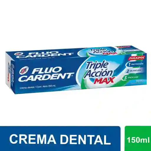 Fluo Cardent Crema Dental Triple Acción Max Menta