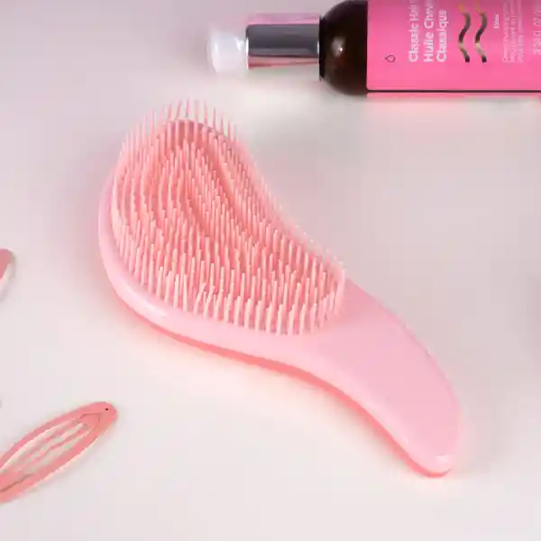 Cepillo Para el Cabello Bicolor Suave Rosa Miniso