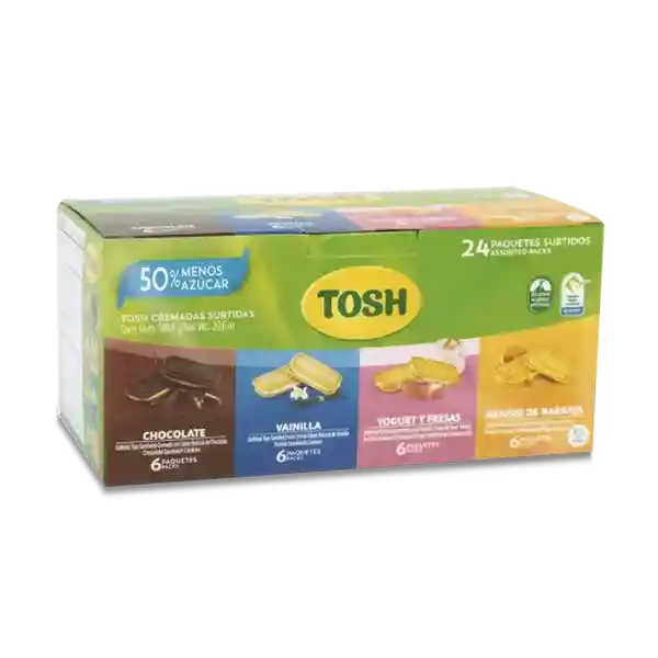 Tosh Galleta Saludable Cremosa Surtida