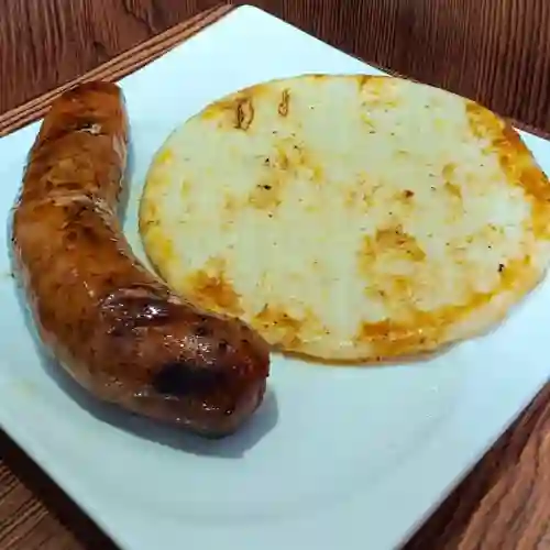 Original Chorizo Santarrosano con Arepa