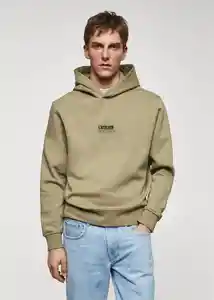 Buzo Sudadera Atelier Khaki Talla XS Hombre Mango