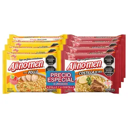 Aji-No-Men Sopa Instantánea Sabor a Pollo y Costilla de Res