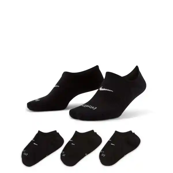 Nike Calcetines Everyday Plus Cush Para Mujer Negro Talla M