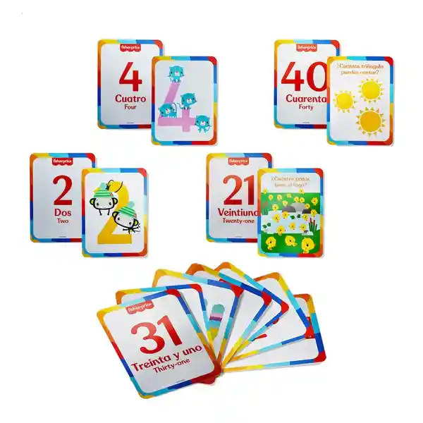   Fisher Price  Carta De Aprendizaje Numeros Number 