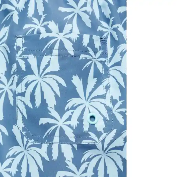 Bañador Palms Azul Talla 09 Niños Mango