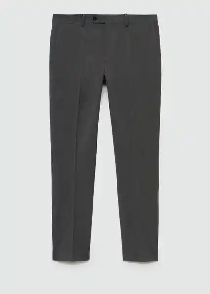 Pantalón Milan Gris Talla 38 Hombre Mango