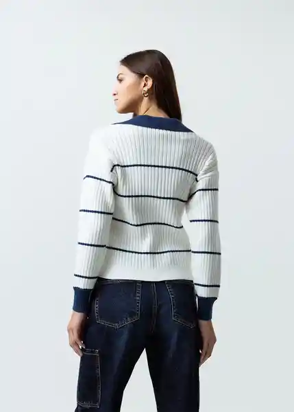 Buzo Tejido Mujer Crudo Puro Claro Talla S 582G012 Naf Naf