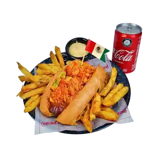 Combo hot dog mexicano
