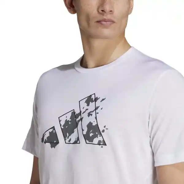 Adidas Camiseta Tee Para Hombre Blanco Talla L