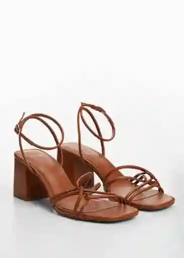 Sandalias Luan1 Cuero Talla 36 Mujer Mango