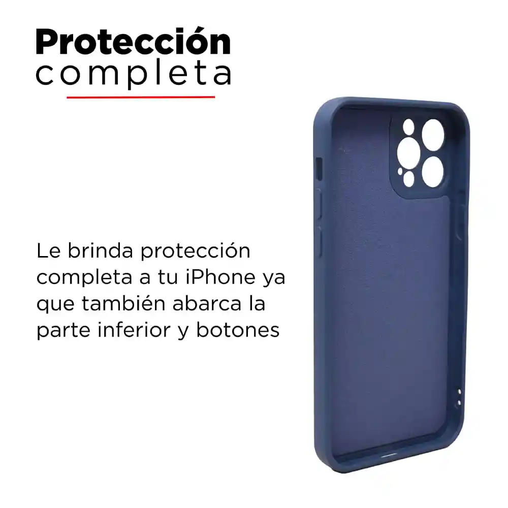 iPhone Miniso Case Para Celular12 Pro Tpu Azul Oscuro