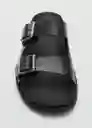 Sandalias Buckle Negro Talla 42 Hombre Mango