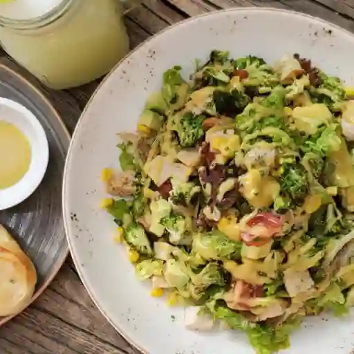ENS VEGETALES CRUTONES CON POLLO O JAMON