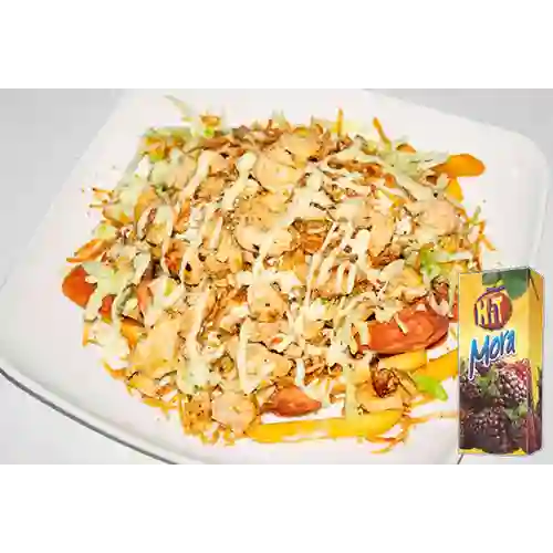 Combo Salchipollo + Hit Mora 200 ml