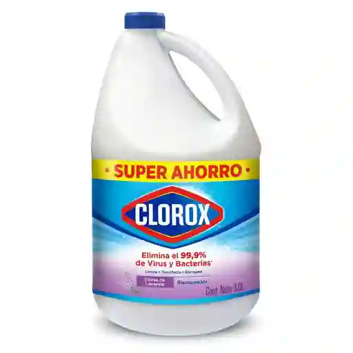 Blanqueador Clorox Flores de Lavanda Botella 3.8 lt