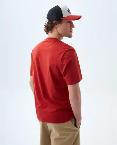 Camiseta Hombre Rojo Talla L 849F001 Americanino